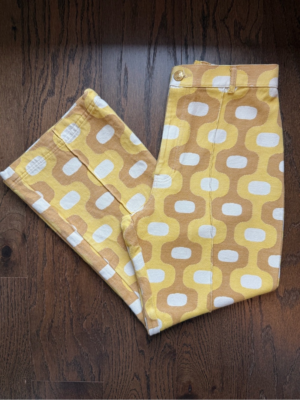 Big Bud Press Yellow Jacquard Western Pants